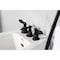 Kingston Brass ThreeHandle Bidet Faucet, Matte Black KB320AKL - alternate 4